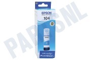 Epson EPST00P240 Epson printer C13T00P240 Epson 104 Cyan geschikt voor o.a. Epson Ecotank ET-Serie 4700, 2720, 2710, 2721, 2711