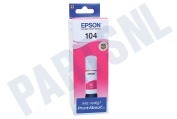 Epson Epson printer C13T00P340 Epson 104 Magenta geschikt voor o.a. Epson Ecotank ET-Serie 4700, 2720, 2710, 2721, 2711