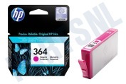HP Hewlett-Packard HP-CB319EE HP 364 Magenta  Inktcartridge No. 364 Magenta geschikt voor o.a. Photosmart C5380, C6380