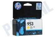 HP Hewlett-Packard 2621284  F6U14AE HP 953 Yellow geschikt voor o.a. Officejet Pro 8210, 8218, 8710