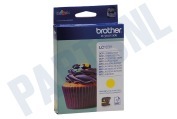 Brother LC123Y Brother printer Inktcartridge LC 123 Yellow geschikt voor o.a. DCPJ132W, DCPJ152W, MFCJ245