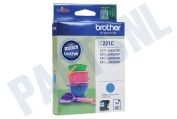 Brother 2449896 LC-221C Brother printer Inktcartridge LC221 Cyan geschikt voor o.a. DCP-J562DW, MFC-J480DW, MFC-J680DW, MFC-J880DW