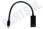 Easyfiks  Mini Displayport naar HDMI Adapterkabel 20cm geschikt voor o.a. 0.2 Meter, zwart