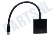 Easyfiks  Mini Displayport naar VGA Adapterkabel 20cm geschikt voor o.a. 0.2 Meter, zwart