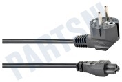 Easyfiks  Netvoedingskabel C5, 230V, 10 Amp, 3x0.75mm2, 2,5Meter geschikt voor o.a. 2,5 Meter, 3x0.75mm2