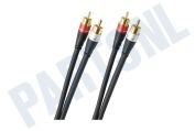 Oehlbach  D1C33143 Excellence Audio RCA Kabel, 1,5 Meter geschikt voor o.a. Vergulde connectoren, 1,5 meter