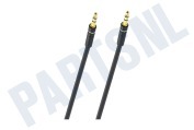 Oehlbach  D1C33180 Excellence Stereo-Audio Kabel, 3,5mm Jack, 0,25 Meter geschikt voor o.a. Vergulde connectoren, 0,25 meter