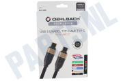 Oehlbach D1C33200  33200 Excellence USB-C 3.1 kabel, 1 meter geschikt voor o.a. USB-C 3.1, 1 meter