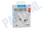 Technetix 11201704  RJ45-DIY-SHOP RJ45 connector, 2 stuks geschikt voor o.a. CAT5, CAT5E, CAT6, CAT6A