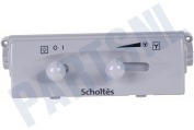 Scholtes  113721, C00113721 Bedieningsknppen grijs geschikt voor o.a. GFI 681, GFIS 1061