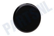 Whirlpool 32430, C00032430  Branderdeksel 39mm -zwart emaille- geschikt voor o.a. G540, G640, G940, GA2030