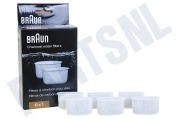 Braun AX13210004 Koffie zetter Charcoal Waterfilter, 6 stuks geschikt voor o.a. KF7000, KF7020
