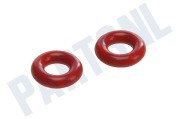Ufesa 425970, 00425970 Koffiezetapparaat O-ring Siliconen, rood -4mm- geschikt voor o.a. TK52001, TK52002, TK54001