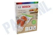 Bosch 17004303 MSZV0FB3 Staafmixer Vacuumzakken Set van 10, 3,8 Liter geschikt voor o.a. Bosch Vacuumblender