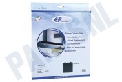 Eurofilter 00703134 Afzuigkap Filter Koolstof 26 x 24,8cm geschikt voor o.a. LZ51250,LC9595001, SOD602150, SOD122650