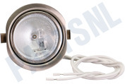 Atag 400189 Wasemkap Lamp Spot, compleet, Chroom rand geschikt voor o.a. WS9011LMUU, A4422TRVS, ISW870RVS