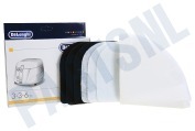 DeLonghi 5525101500 Frituurpan Filter Oliedamp- koolstof- papierfilter geschikt voor o.a. F8, D8, F1000 series