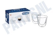 Braun 5513284151 DBWALLESP Koffiezetapparaat Kopjes Dubbele thermowand geschikt voor o.a. Set van 2 espresso glazen