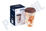 DeLonghi 5513281031 DLSC056 Koffie zetter Thermosbeker Keramische beker met dubbele wand geschikt voor o.a. The Adventurer, 300 ml