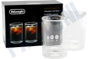 DeLonghi AS00004171 Koffiezetapparaat DLSC324 Dubbelwandige Glazen Cold Brew geschikt voor o.a. 220ml