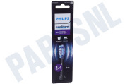 Philips HX9054/88  Tandenborstelset G3 Premium Gum Care opzetborstels, 4 stuks, zwart geschikt voor o.a. Sonicare
