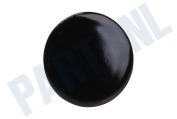 Whirlpool 481985023068 Gasfornuis Branderdeksel Sudder zwart klein 34.9mm geschikt voor o.a. AKF516, SGZ2511