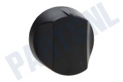 Zanussi 3550467041  Knop Gasknop, zwart geschikt voor o.a. ZGG75524, ZEE6140, ZGG65413