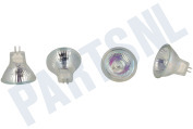 Novy 7401030 Afzuigkap Lamp 20 Watt GU4 12V, Set van 4 geschikt voor o.a. D810, D821, D7401 Flat'Line