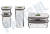 BergHOFF  3950679 LEO Smart Seal Voedselcontainerset 5-Delig geschikt voor o.a. Diepvries, Vaatwasser