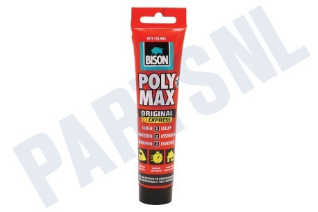 Bison  Poly Max Express Wit 165gr Tube