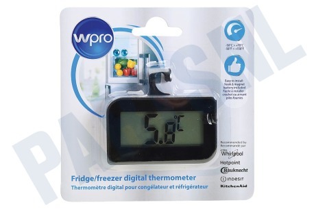 WPRO  484000008622 WPRO Digitale thermometer voor koelkast en vriezer