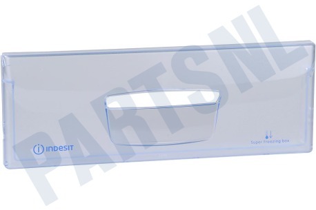 Ariston-Blue Air Koelkast 140892, C00140892 Frontpaneel klep vriesvak 43cmx15.5cm