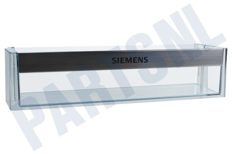 Siemens Koelkast 705186, 00705186 Flessenrek Transparant met chromen rand