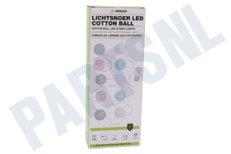 Universeel  Lichtsnoer "Cotton Ball" 10 LED