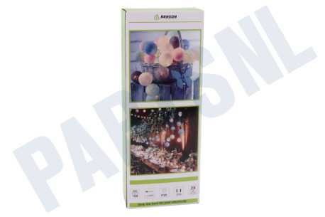Universeel  Lichtsnoer "Cotton Ball" 10 LED