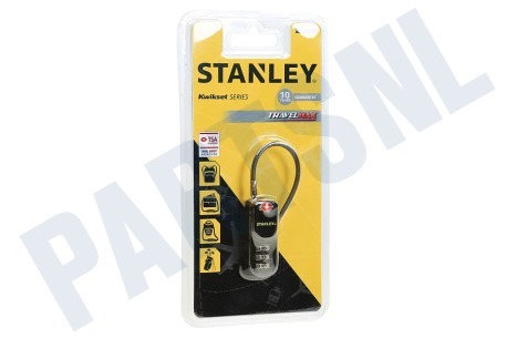 Stanley  S742-060 Stanley Hangslot 3 cijferig met stalen kabel