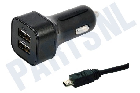 T-mobile  Autolader Mini USB, Output 5V / 2,4A 100 CM
