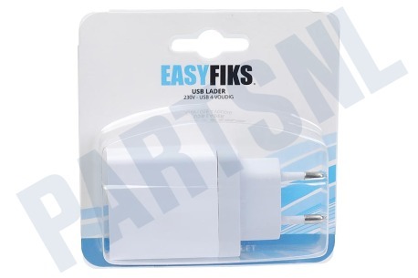 Fuji  USB oplader 230V 4,8A/5V 4-poort wit