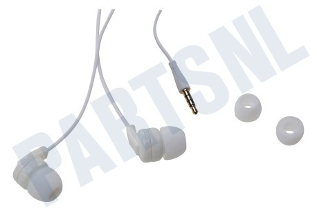 Cube  Stereo headset In-ear met opname knop, Wit