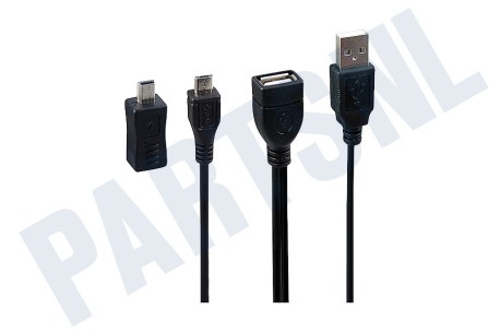 Tomtec  OTG kabel Micro-USB & Mini-USB