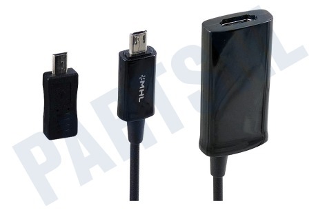 Spez  MHL 2.0 Adapter Verloop Micro-USB naar HDMI 1.4, 20cm