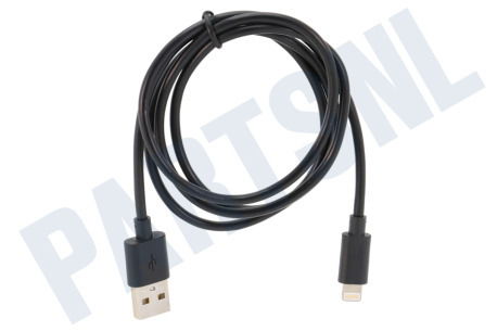 Universeel  USB Kabel geschikt voor Apple Apple Lightning, Zwart, 100cm