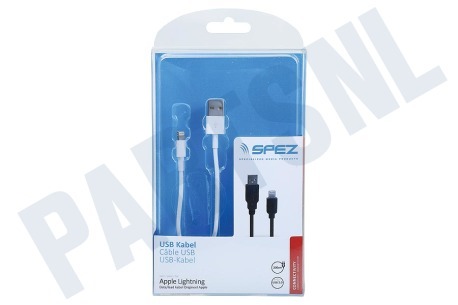 Spez  USB Kabel Apple 8-pin Lightning connector, 200cm, Wit