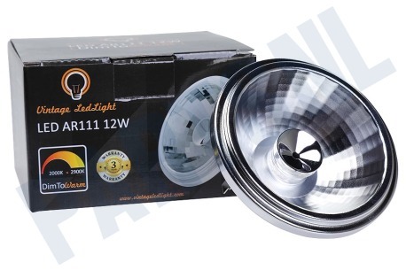 Vintage LedLight  LED AR111 G53 DimToWarm 2900-2000K 12W 24 Graden