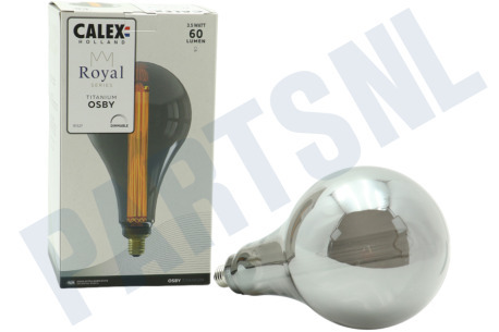 Calex  2101005700 Royal Osby Ledlamp Titanium E27 3,5W Dimbaar