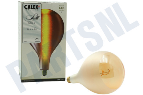 Calex  2101006300 Silk Splash Goud Spiraal Filament E27 4,0W Dimbaar