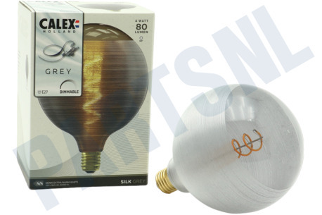 Calex  2001001200 Silk G125 Grijs Spiraal Filament E27 4,0W Dimbaar