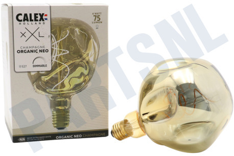 Calex  2101004400 XXL Organic Neo Champagne Ledlamp 4W 1800K Dimbaar