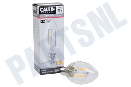 Calex  1101000600 Calex LED Volglas Filament Kaarslamp 240V 2W 250lm E14