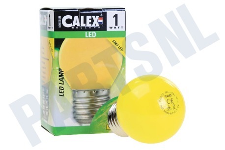 Calex  473414 Calex LED Kleurlamp Geel 240V 1W E27